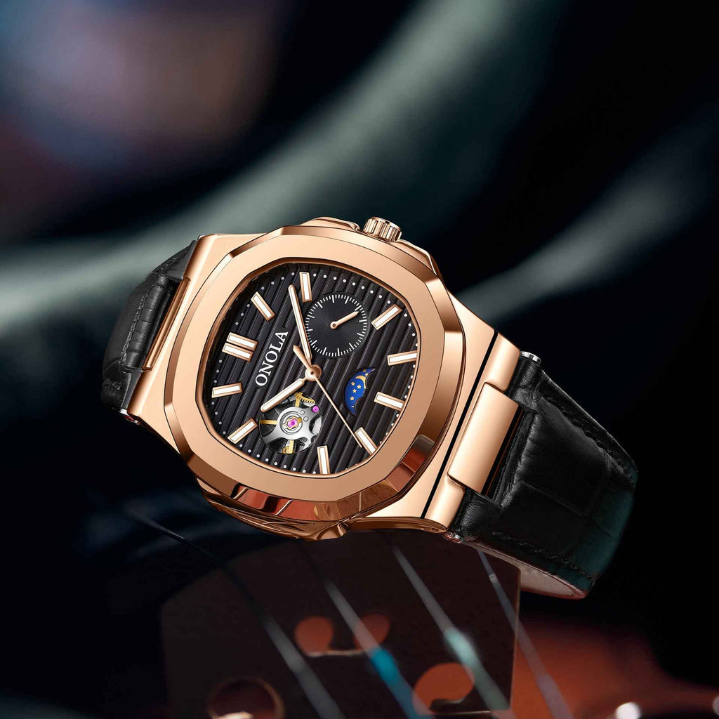 Sun Moon Star Mechanical Watch Men