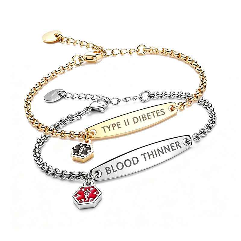 Medical ID Bracelet – Stainless Steel Tag
