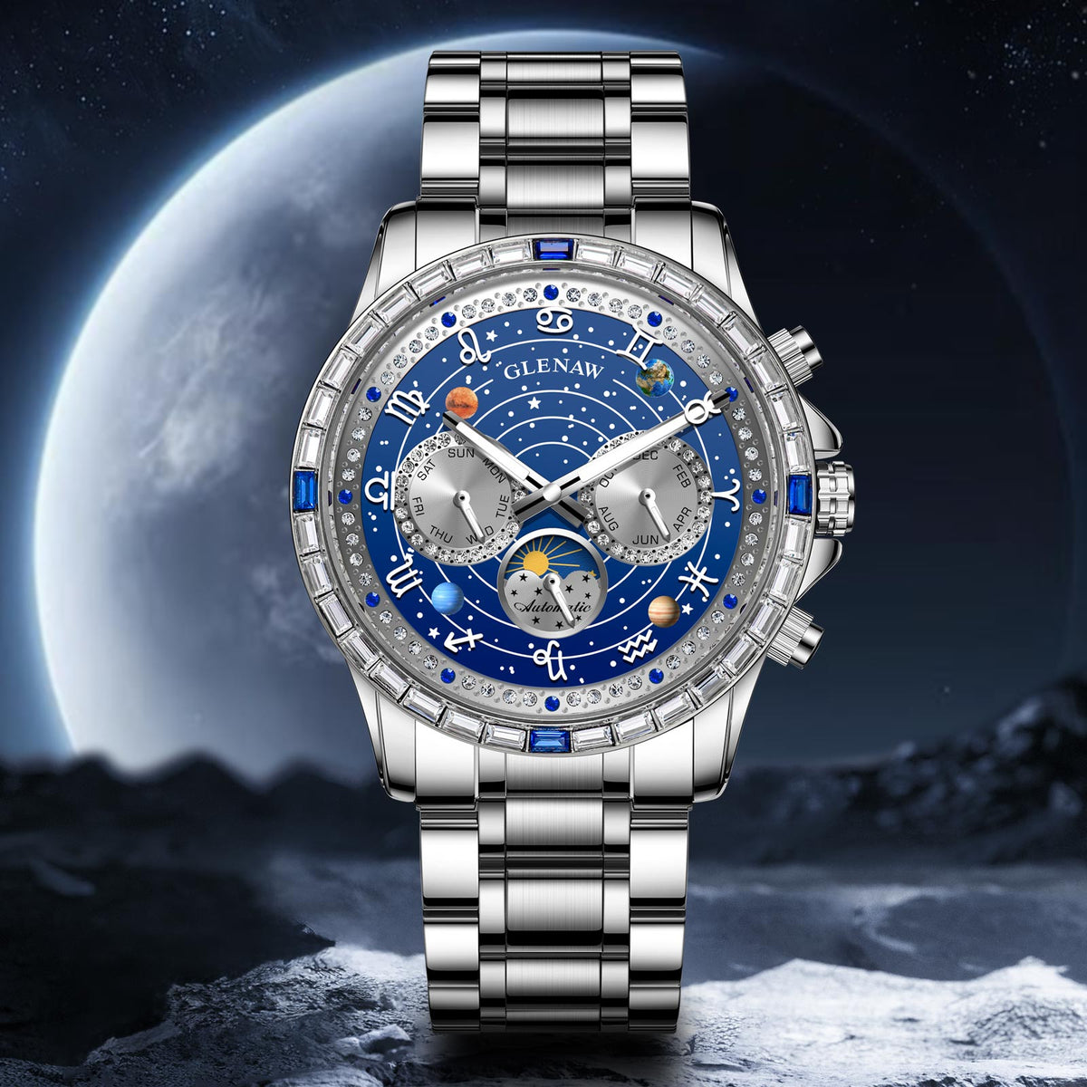 Automatic Zodiac Mechanical Watch – Luminous Dial - CASORA & CO