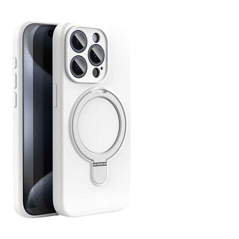 Magnetic Silicone iPhone Case with Built-In Stand