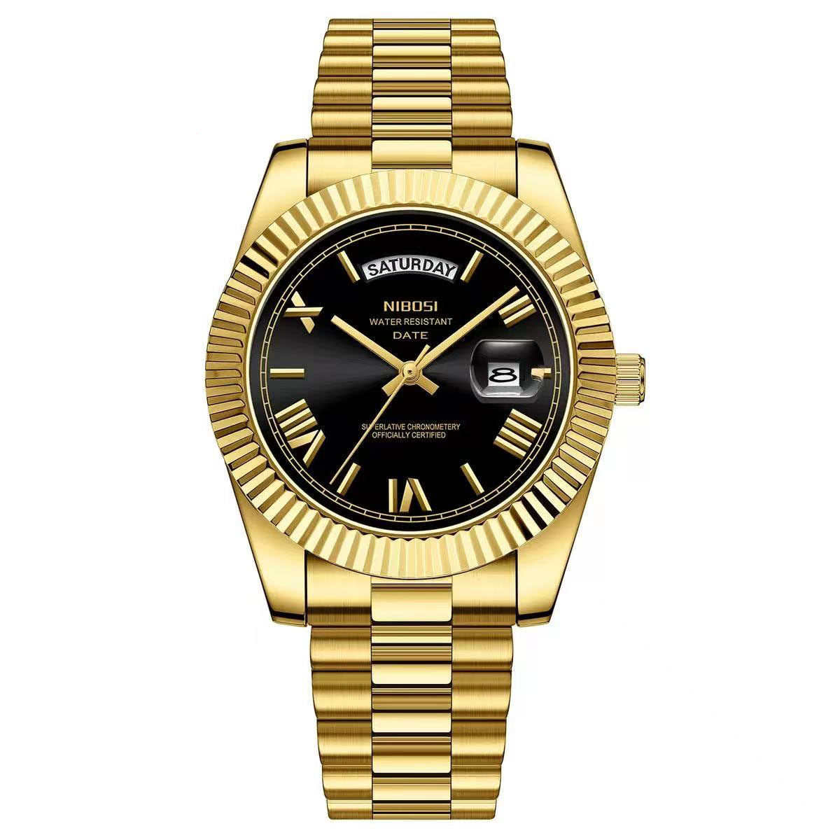 Classic Retro Calendar Watch — Vintage Style