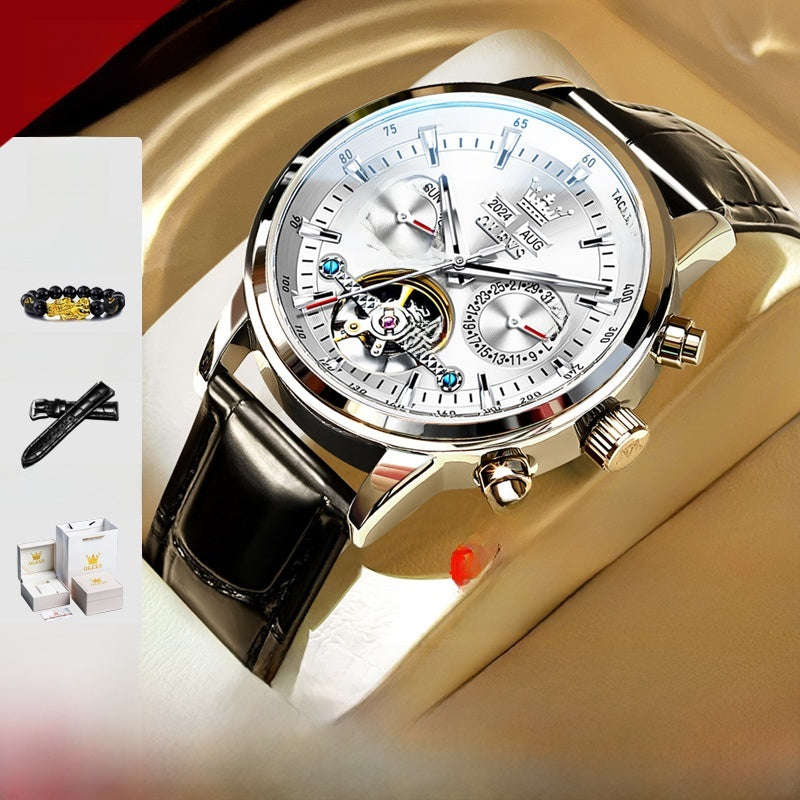 Automatic Skeleton Watch — Men's Visible Movement