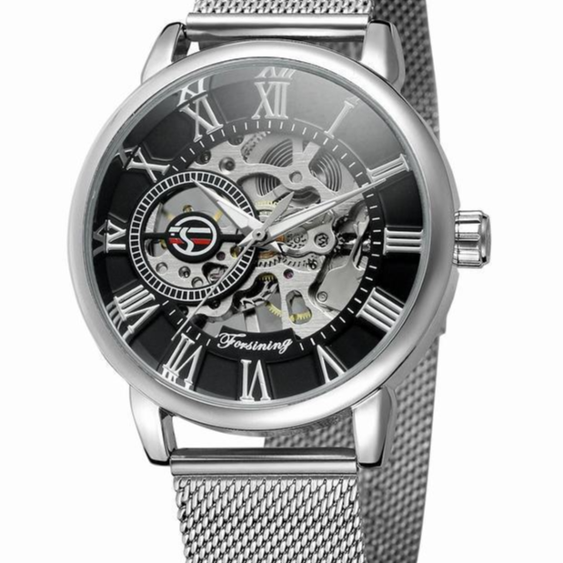 Skeleton Mechanical Watch – Mesh Strap - CASORA & CO