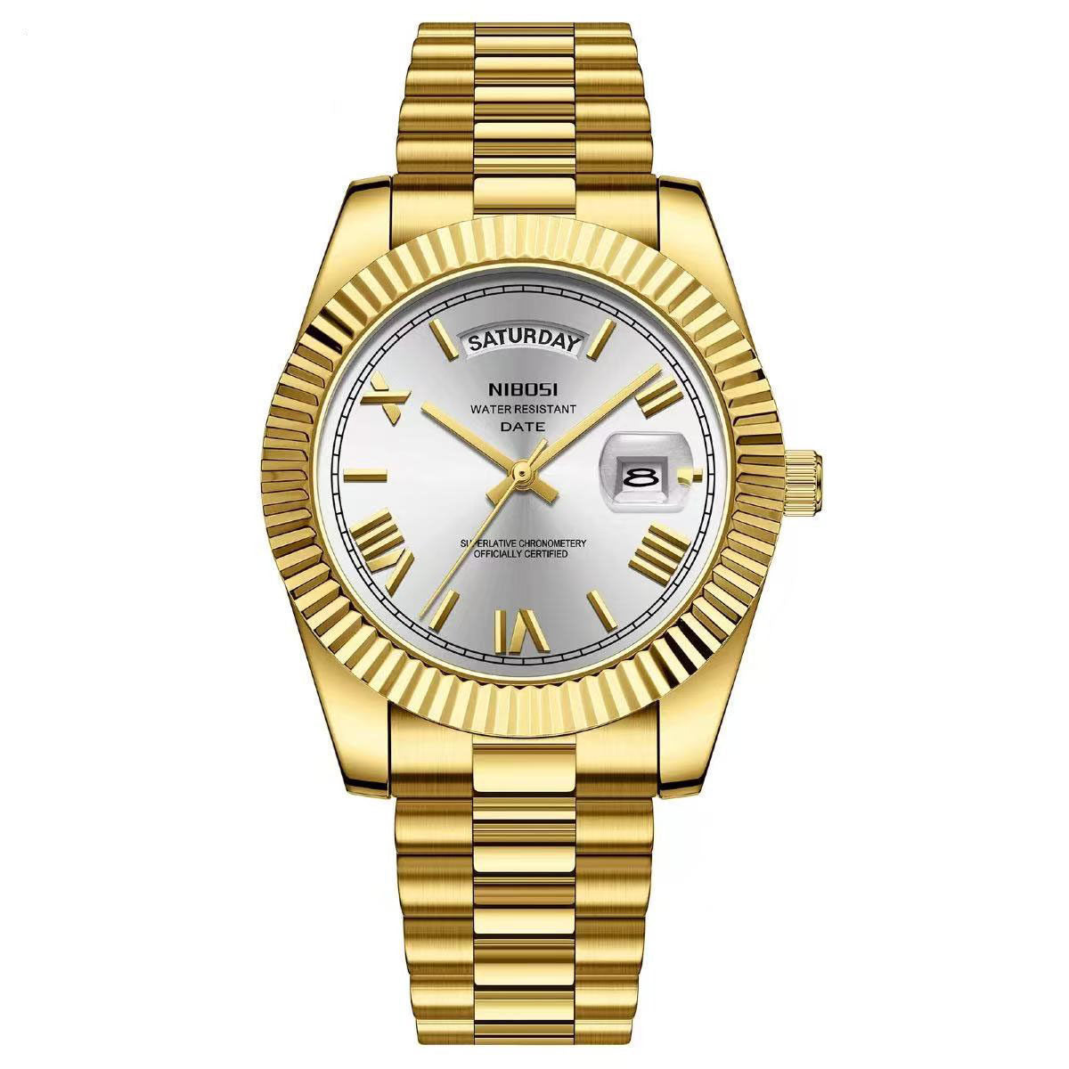 Classic Retro Calendar Watch — Vintage Style