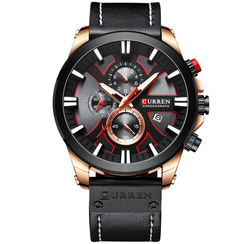 Business Watch – Round Quartz Calendar Watch - CASORA & CO