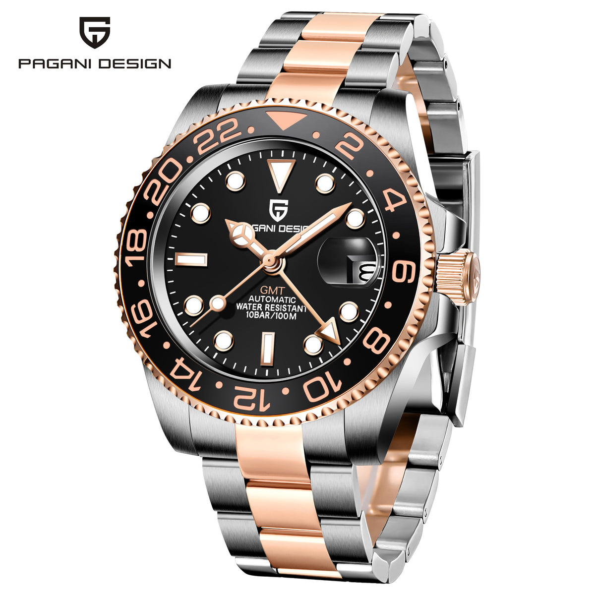 PAGANI DESIGN — Men's GMT Automatic Watch