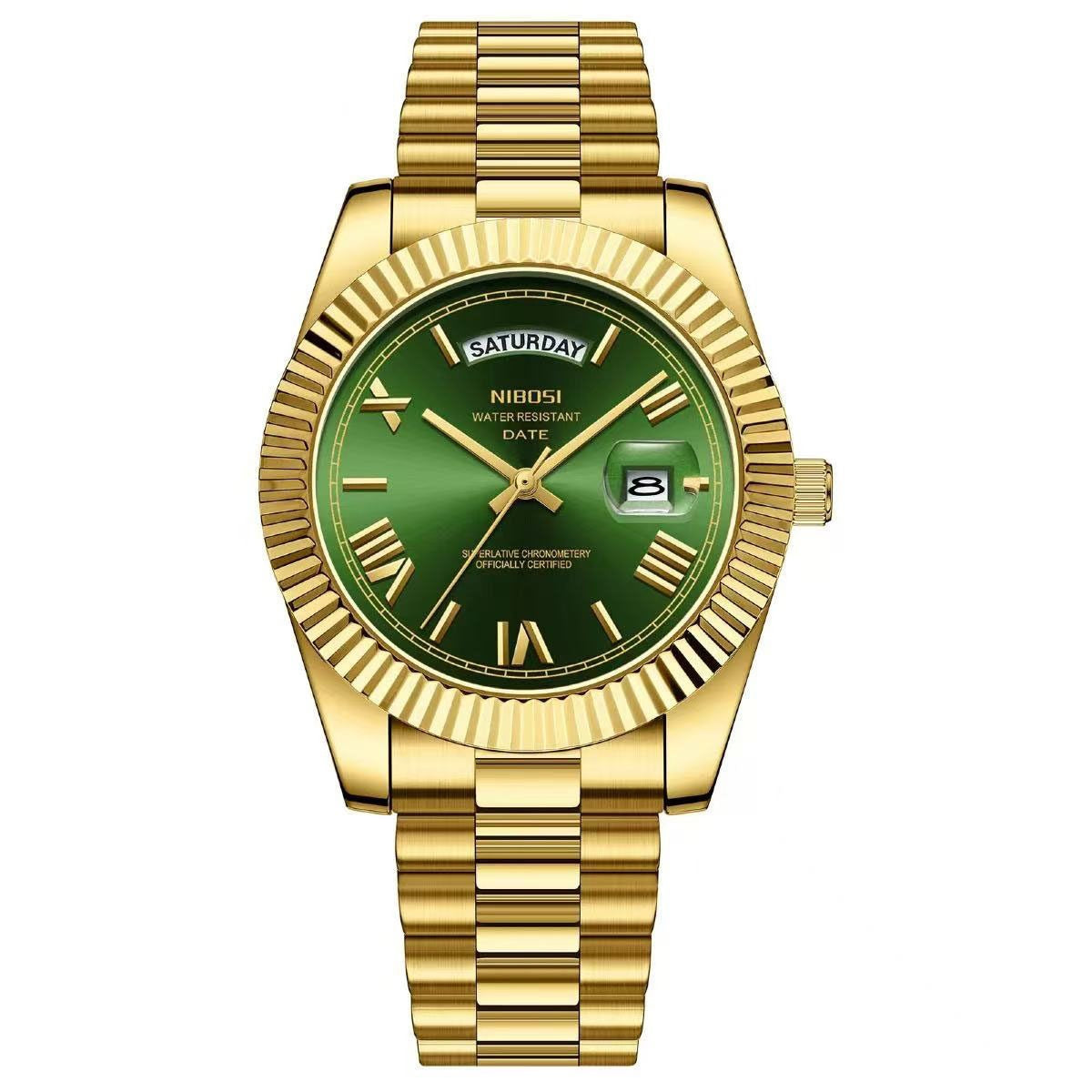 Classic Retro Calendar Watch — Vintage Style