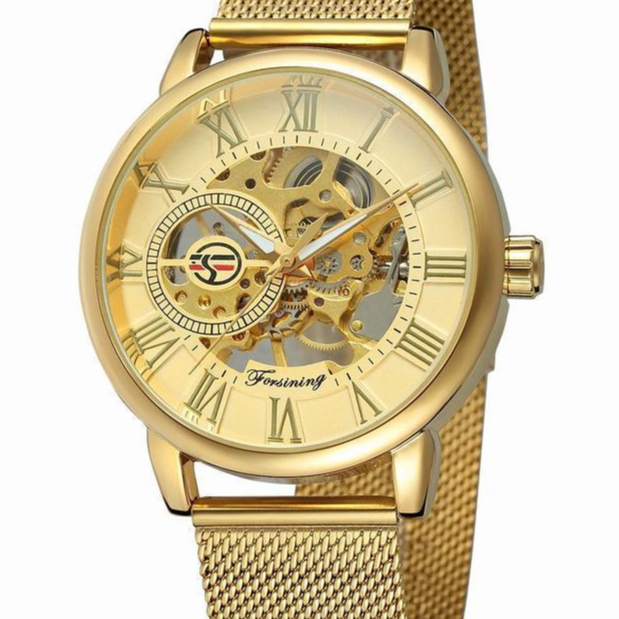Skeleton Mechanical Watch – Mesh Strap - CASORA & CO
