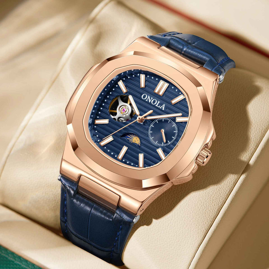 Sun Moon Star Mechanical Watch Men