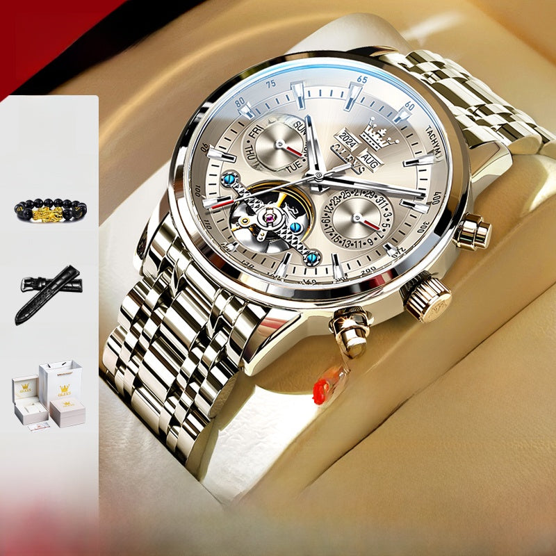 Automatic Skeleton Watch — Men's Visible Movement