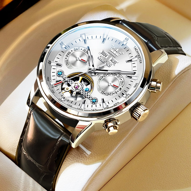 Automatic Skeleton Watch — Men's Visible Movement