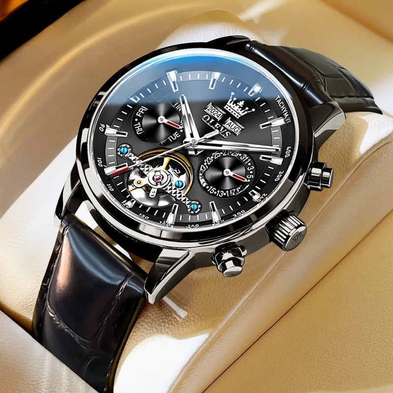 Automatic Skeleton Watch — Men's Visible Movement