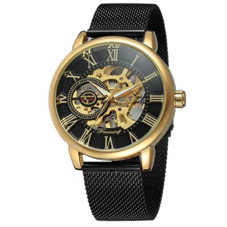 Skeleton Mechanical Watch – Mesh Strap - CASORA & CO