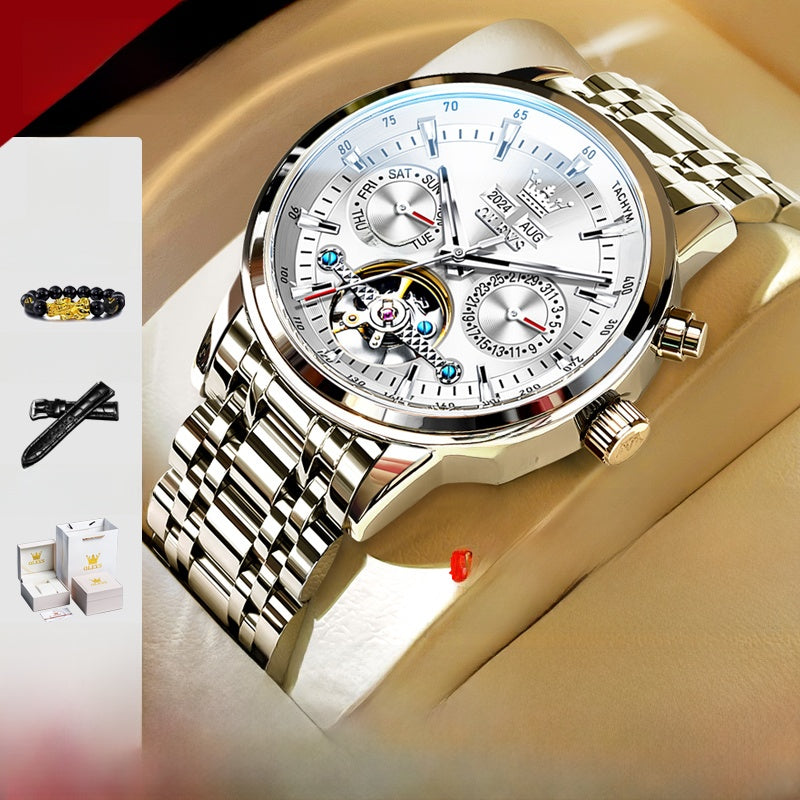 Automatic Skeleton Watch — Men's Visible Movement