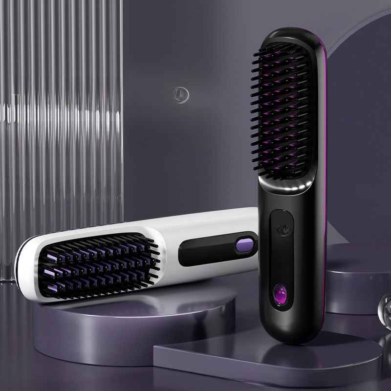 Cordless Hair Straightening Comb with LCD Display