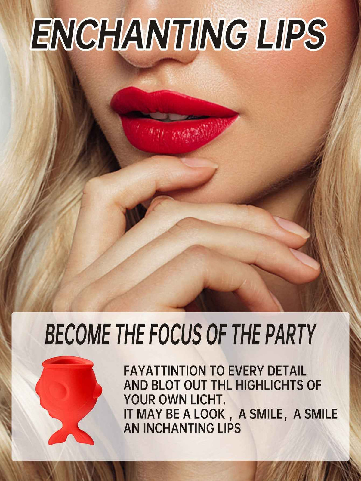 Silicone lip-plumping device