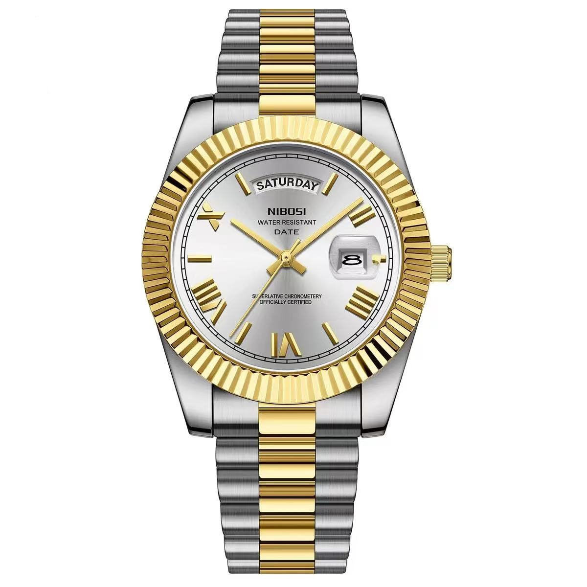 Classic Retro Calendar Watch — Vintage Style