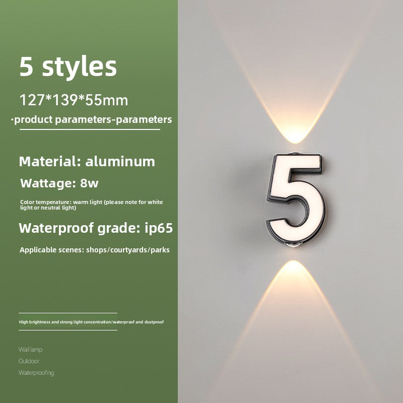 Creative Alphabet LED Wall Light