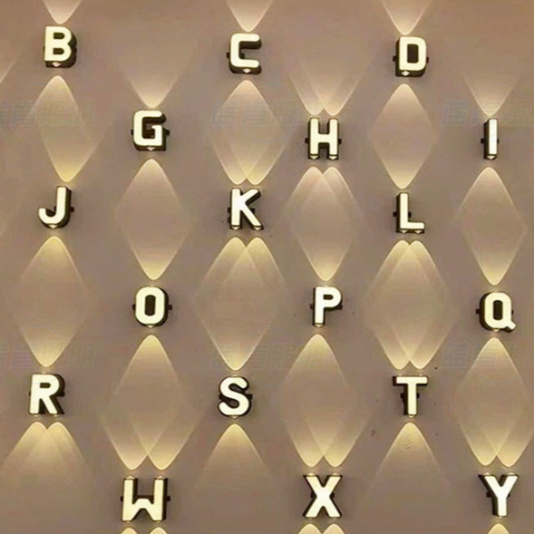 Creative Alphabet LED Wall Light