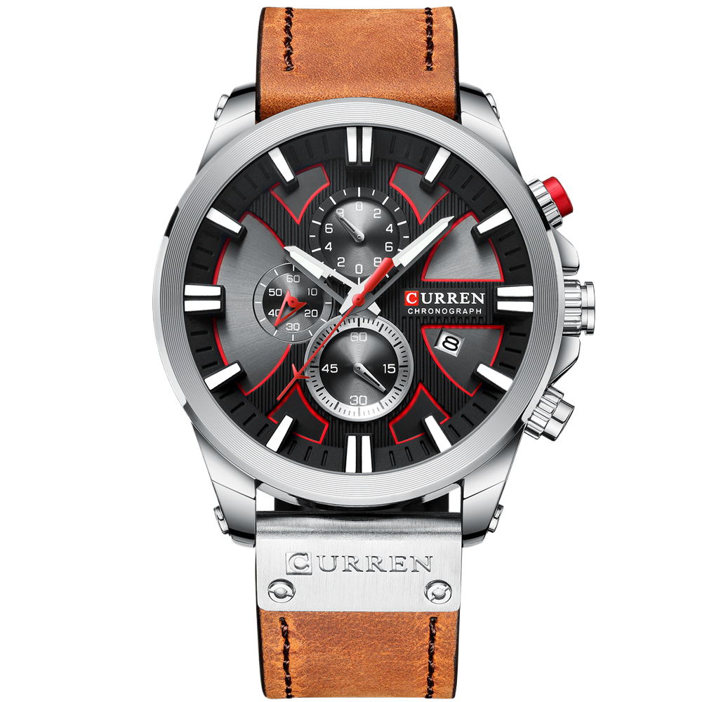 Business Watch – Round Quartz Calendar Watch - CASORA & CO