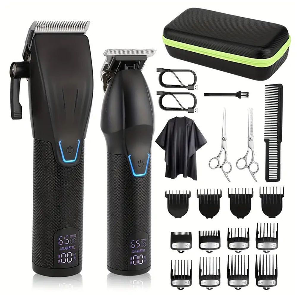 Professional Hair Clipper Set – Cordless LED Trimmer - CASORA & CO