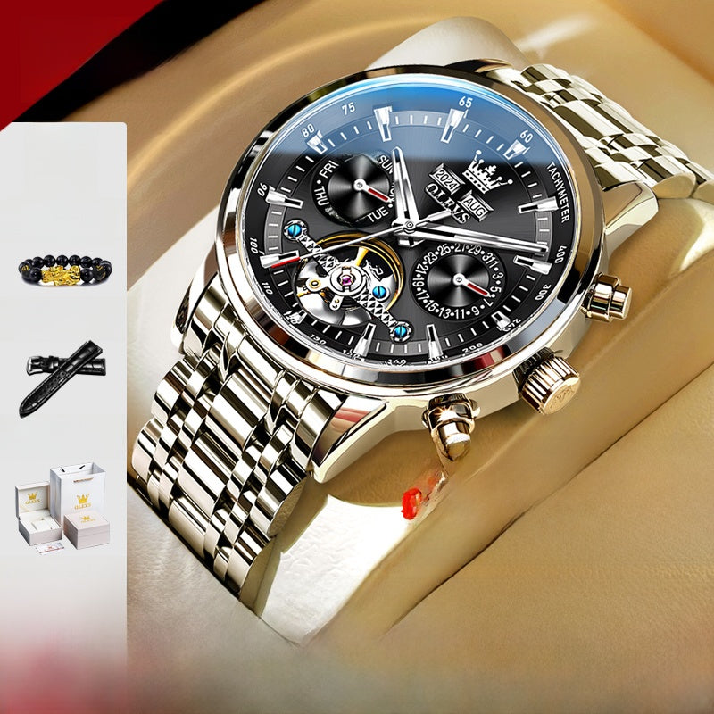 Automatic Skeleton Watch — Men's Visible Movement