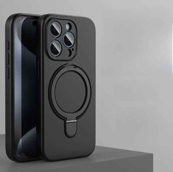 Magnetic Silicone iPhone Case with Built-In Stand