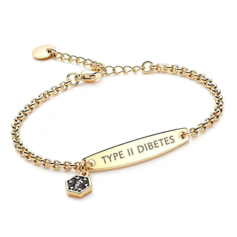 Medical ID Bracelet — Stainless Steel Tag