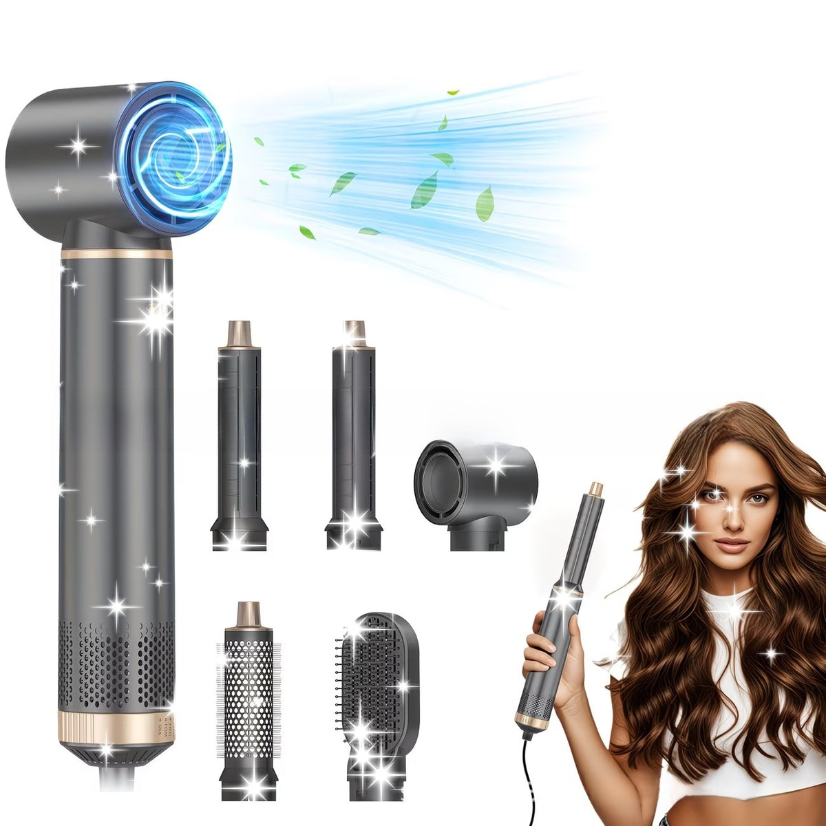 Hot Air Styling Wand – 5-in-1 Styling Tool - CASORA & CO