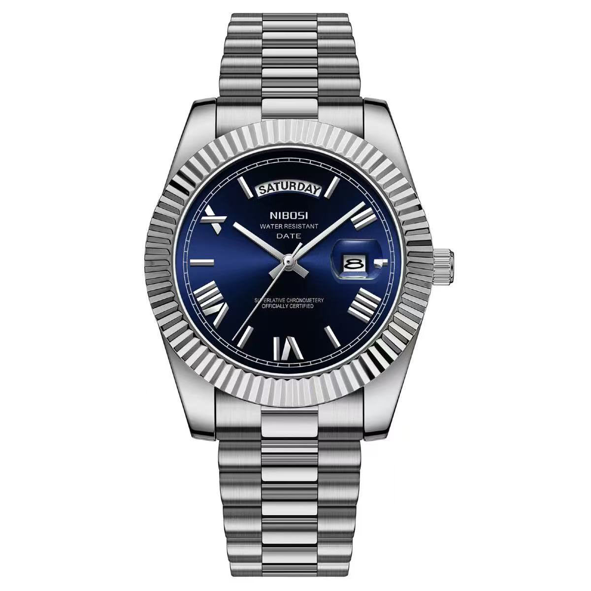 Classic Retro Calendar Watch — Vintage Style