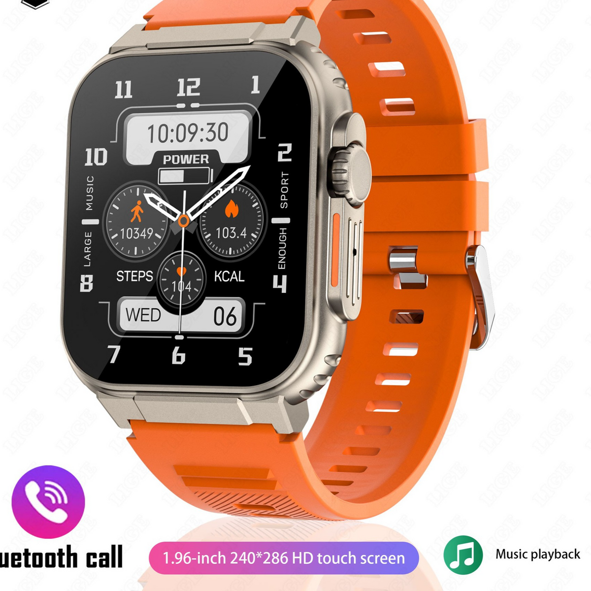 Square Bluetooth Smart Watch – Activity Tracking - CASORA & CO