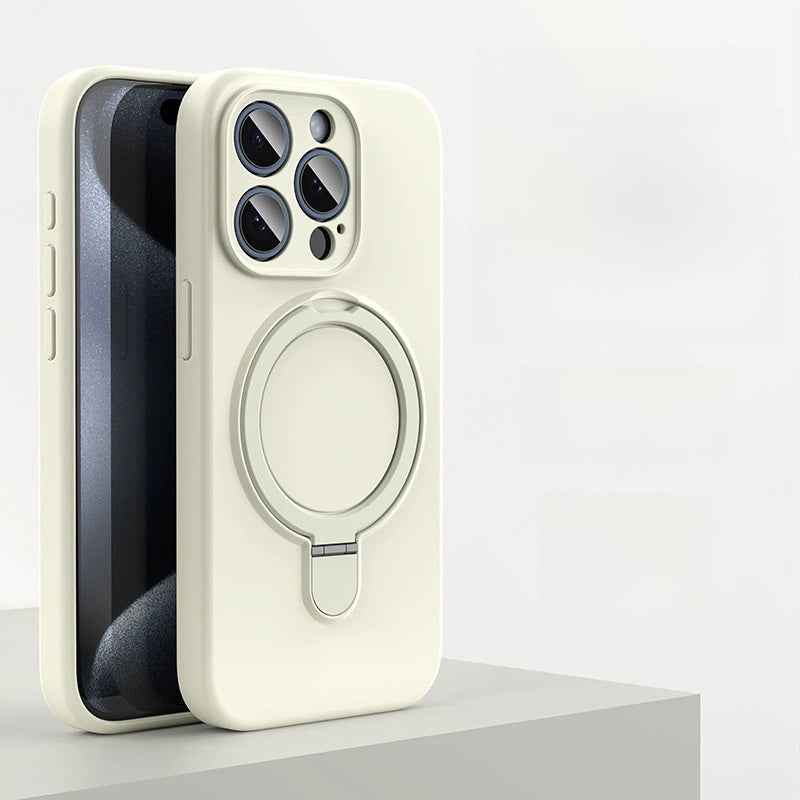 Magnetic Silicone iPhone Case with Built-In Stand