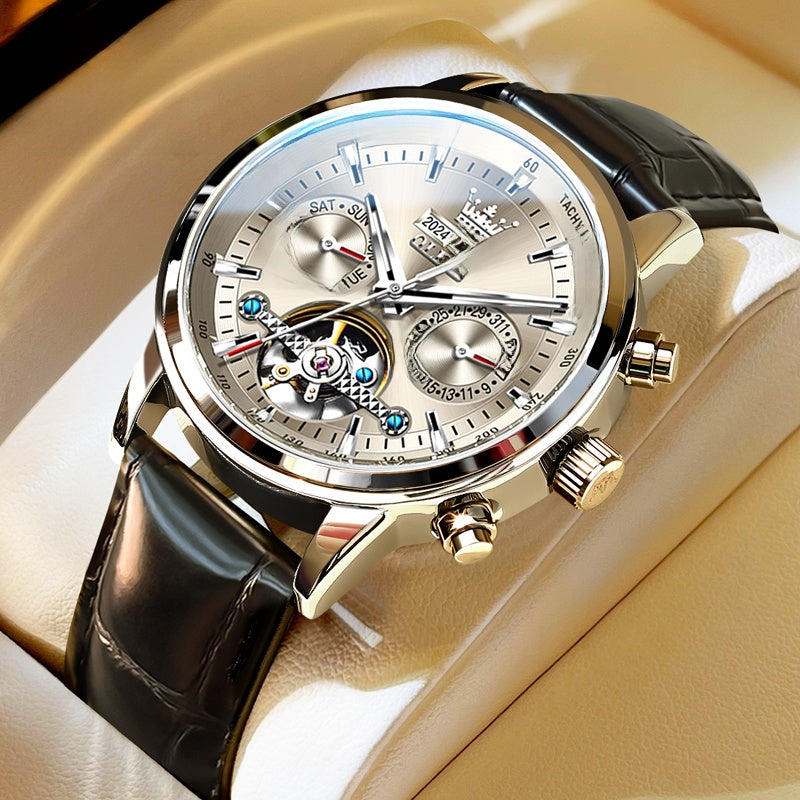 Automatic Skeleton Watch — Men's Visible Movement