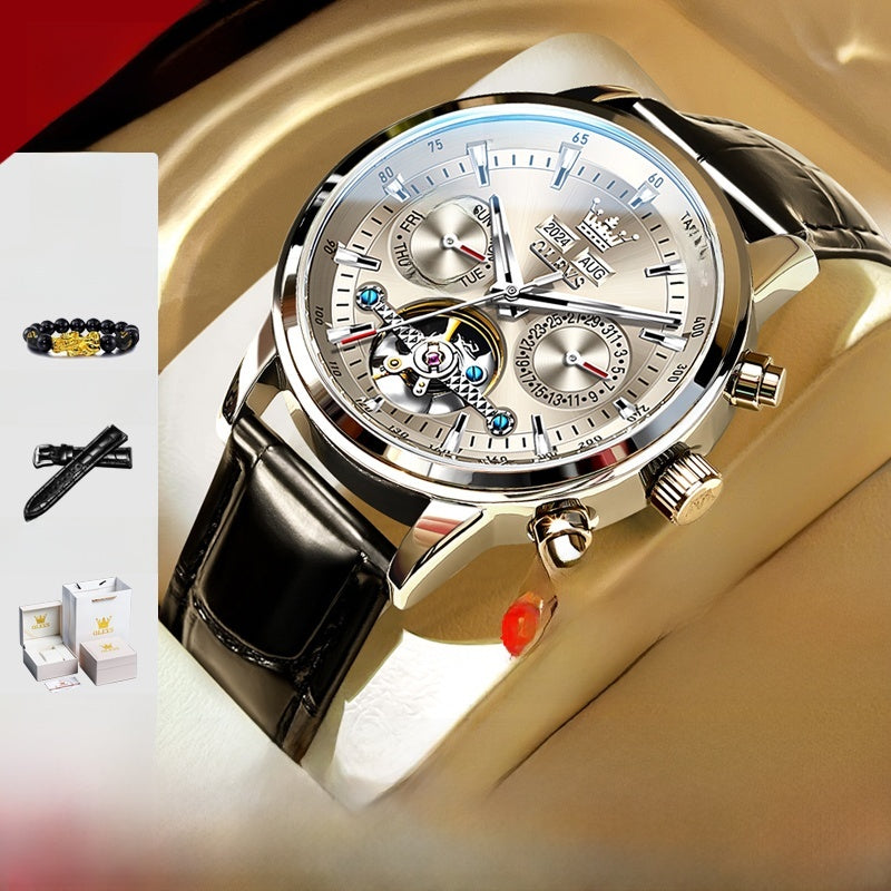 Automatic Skeleton Watch — Men's Visible Movement