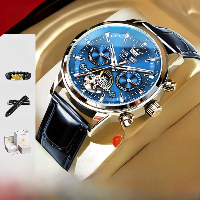 Automatic Skeleton Watch — Men's Visible Movement