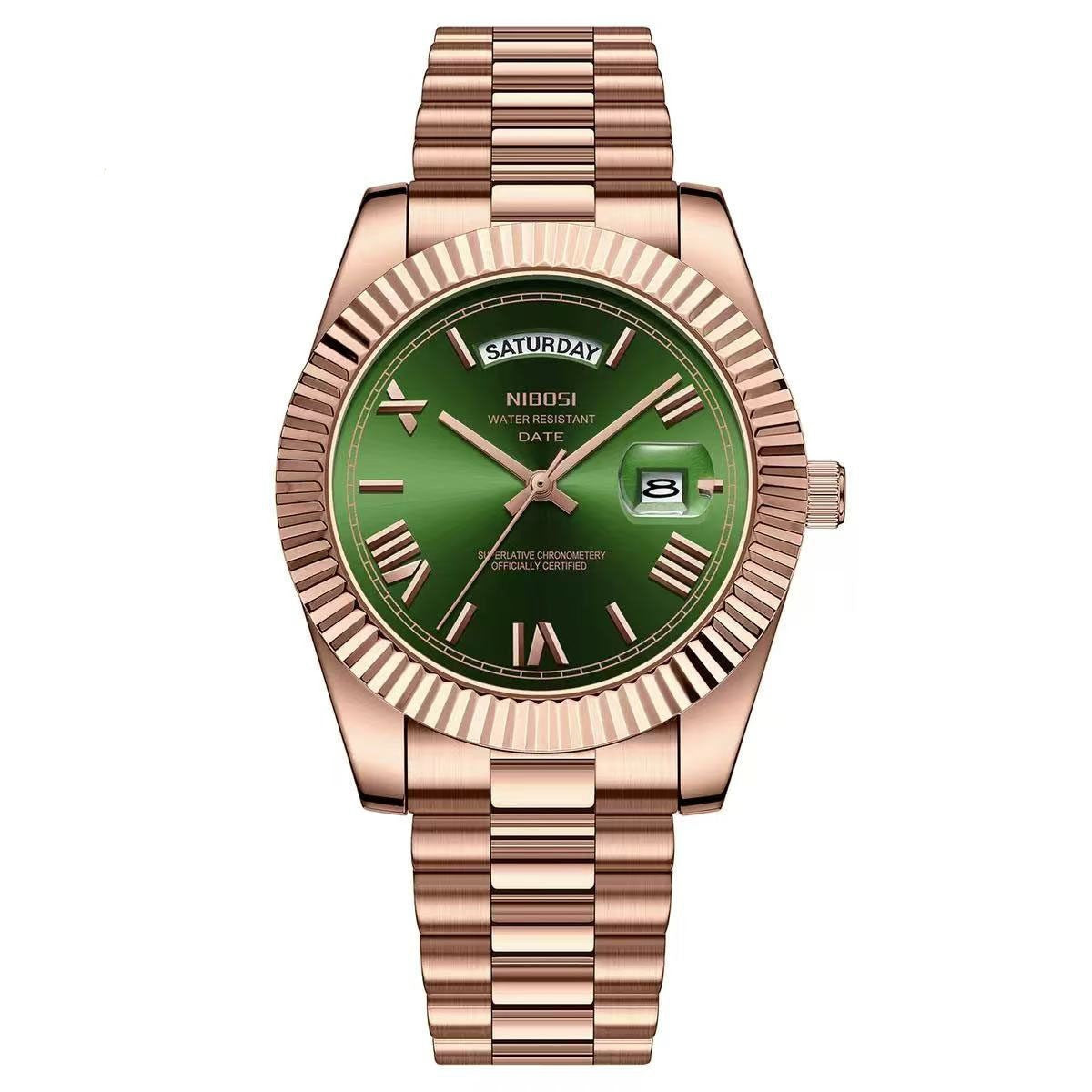 Classic Retro Calendar Watch — Vintage Style