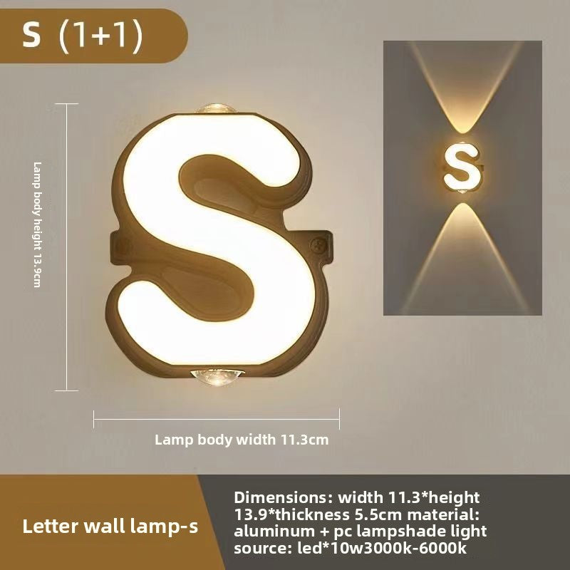 Creative Alphabet LED Wall Light