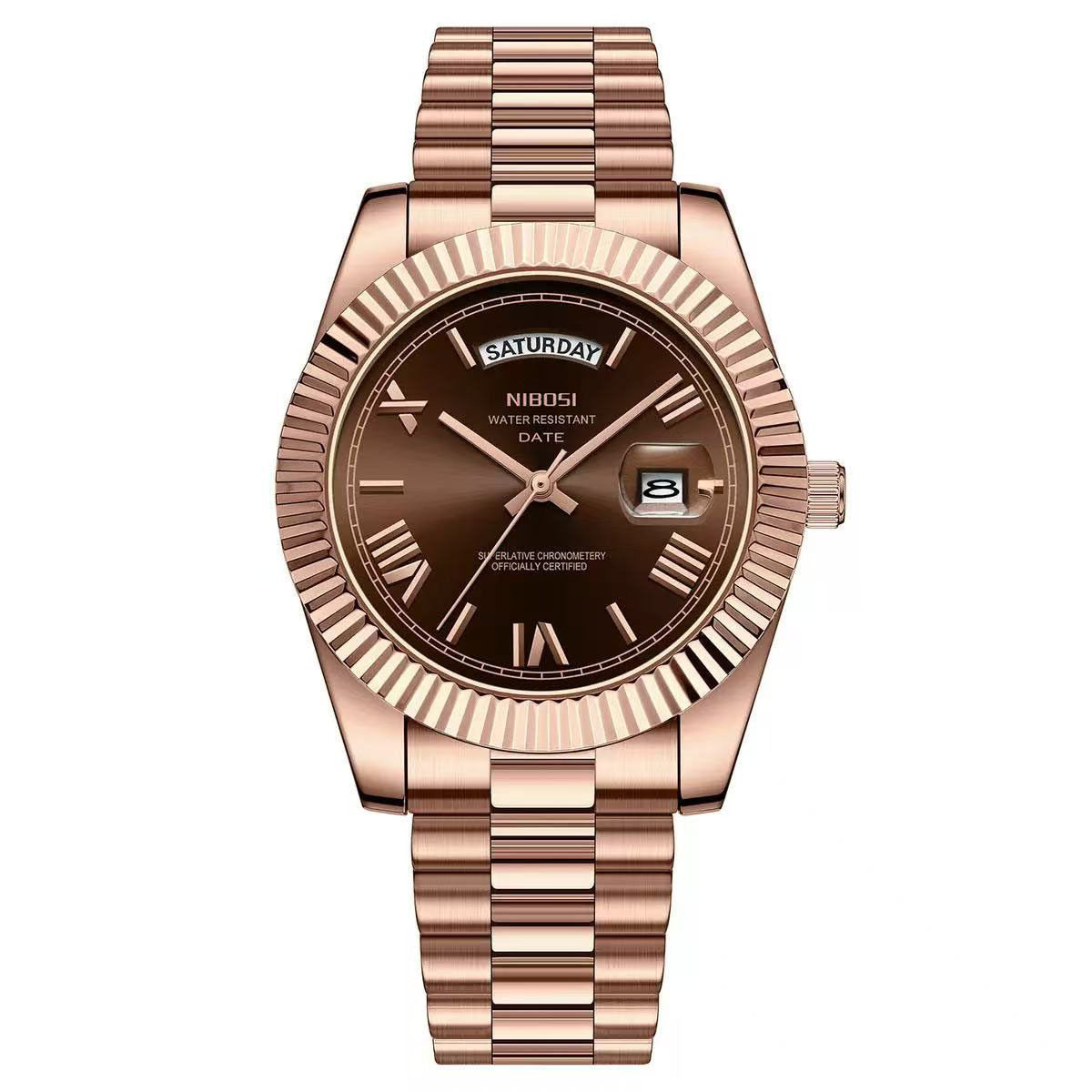 Classic Retro Calendar Watch — Vintage Style