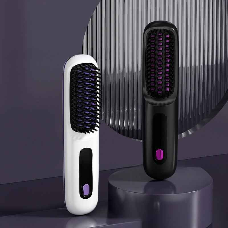 Cordless Hair Straightening Comb with LCD Display