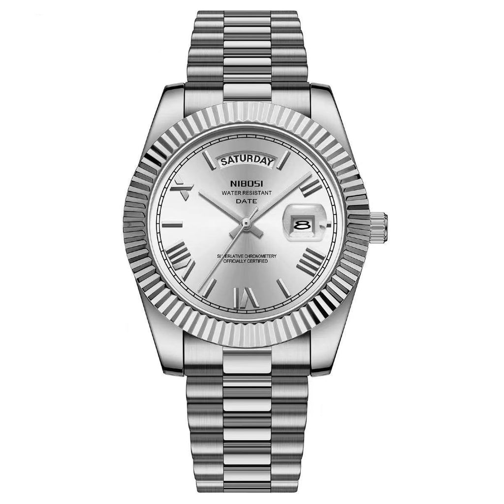 Classic Retro Calendar Watch — Vintage Style