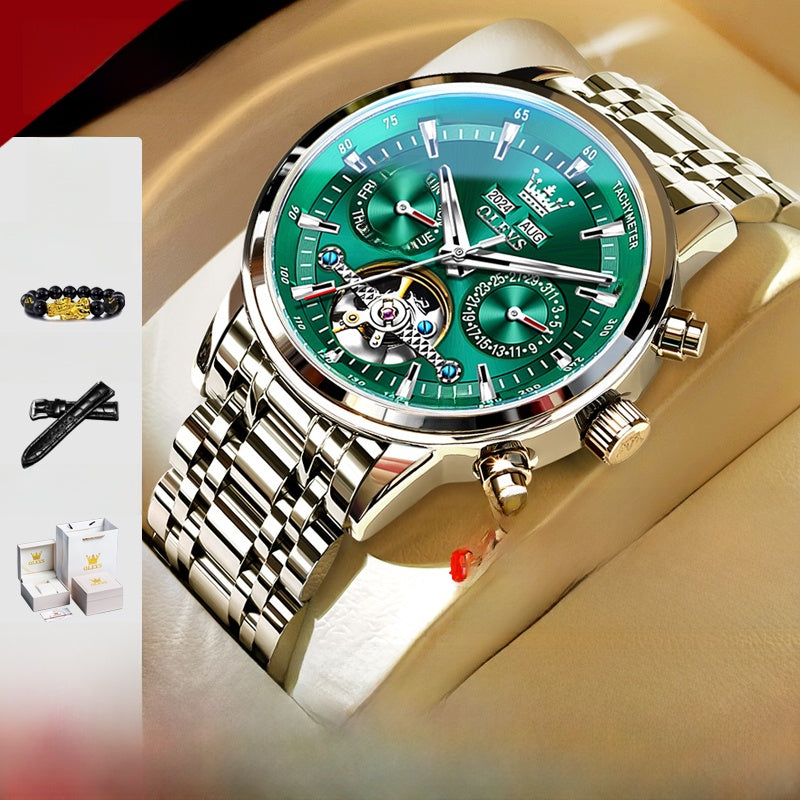 Automatic Skeleton Watch — Men's Visible Movement
