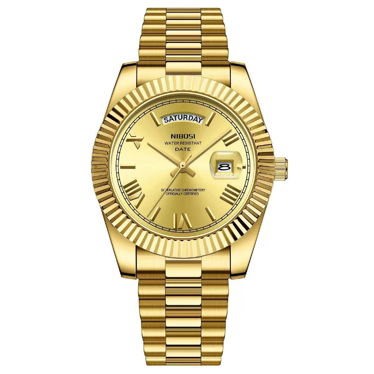Classic Retro Calendar Watch — Vintage Style
