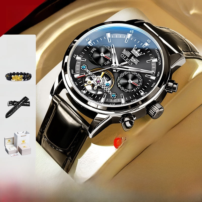 Automatic Skeleton Watch — Men's Visible Movement