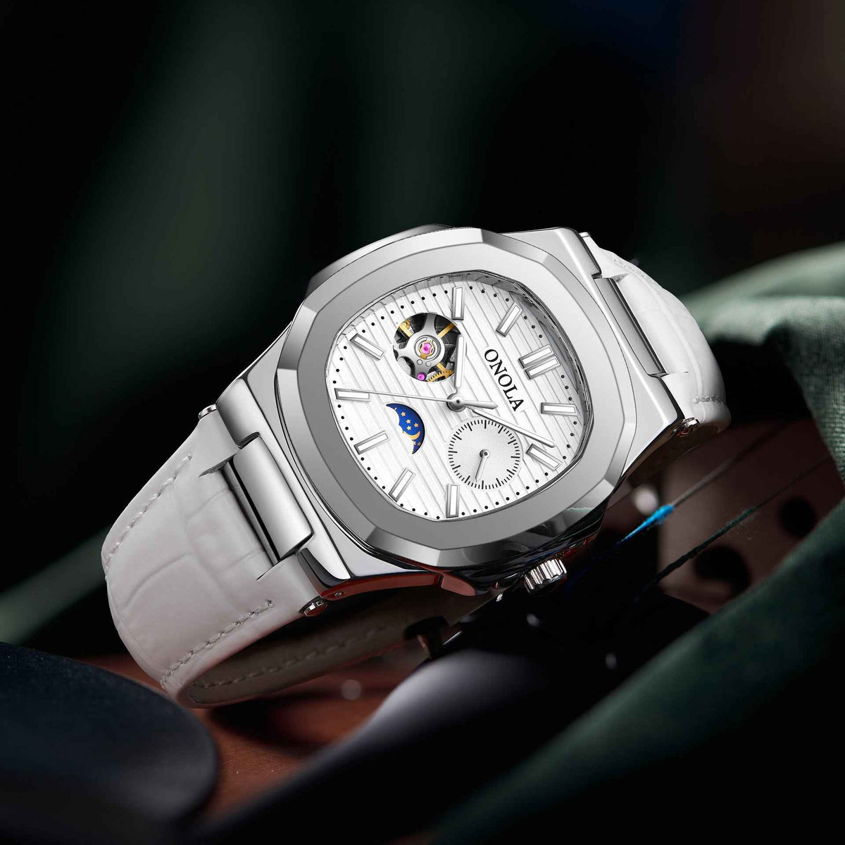Sun Moon Star Mechanical Watch Men