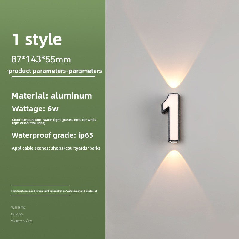 Creative Alphabet LED Wall Light