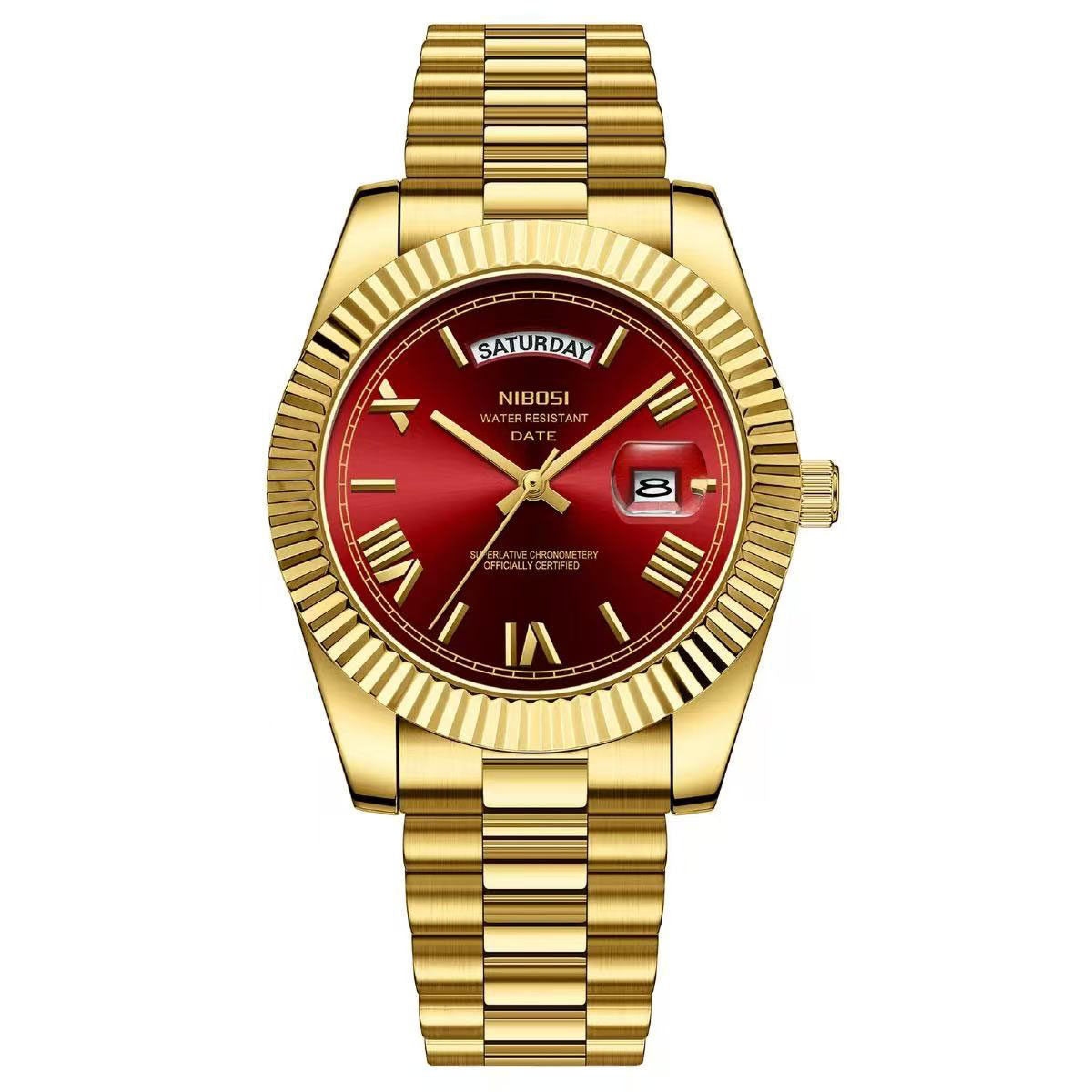 Classic Retro Calendar Watch — Vintage Style