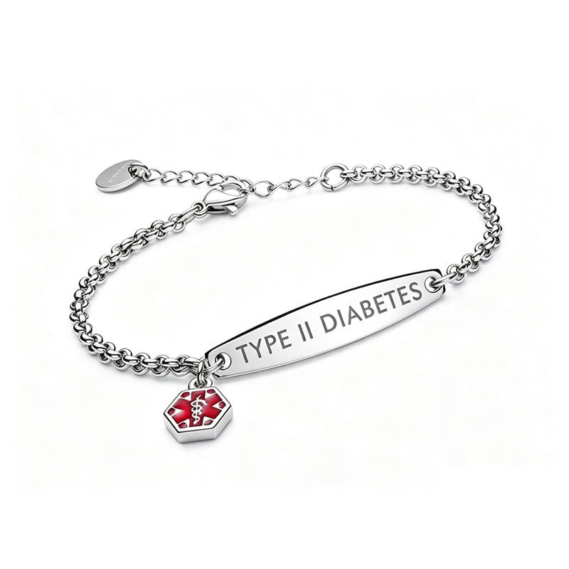 Medical ID Bracelet — Stainless Steel Tag