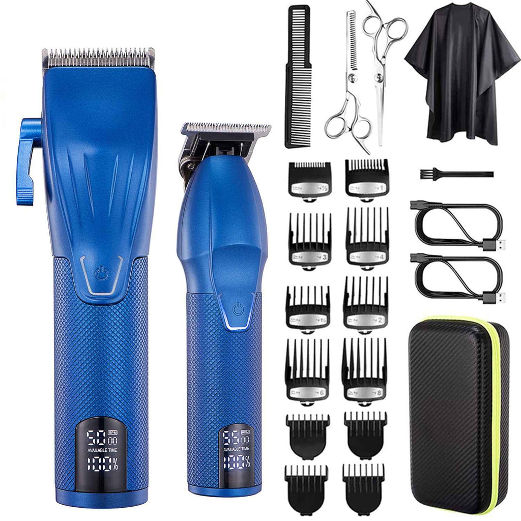 Professional Hair Clipper Set – Cordless LED Trimmer