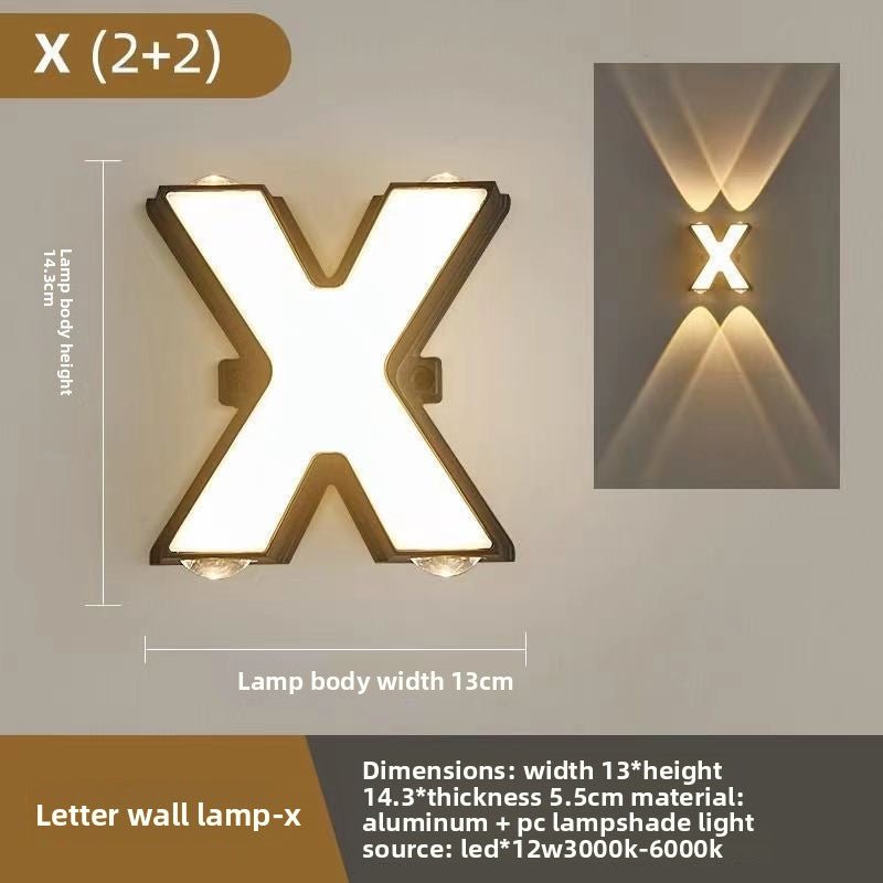 Creative Alphabet LED Wall Light