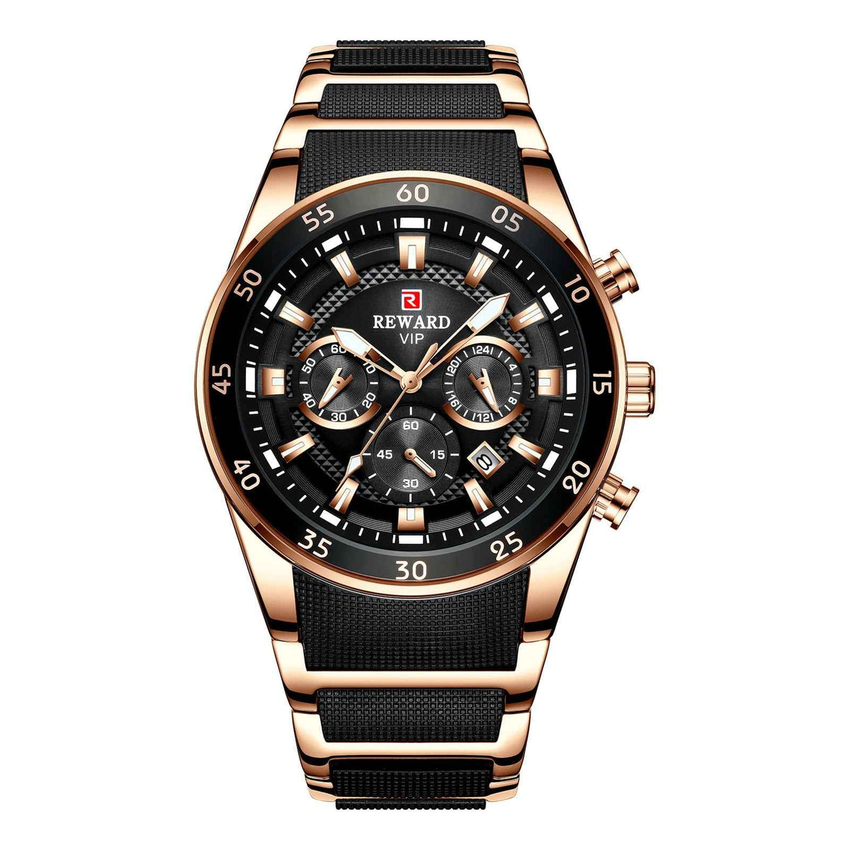 Sports Chronograph Watch – Quartz Movement and Calendar